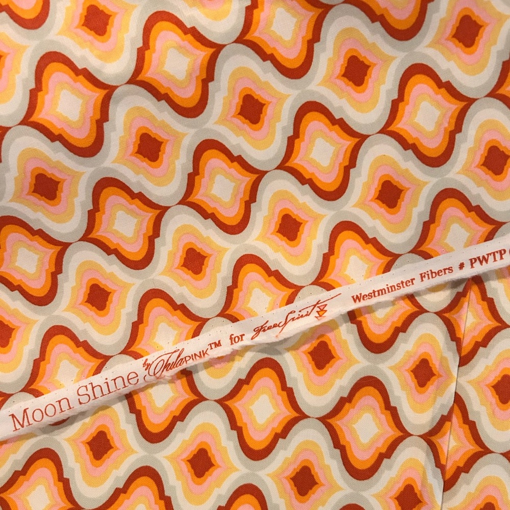 Half Yard Tula Pink Tangerine Lantern quilt cotton